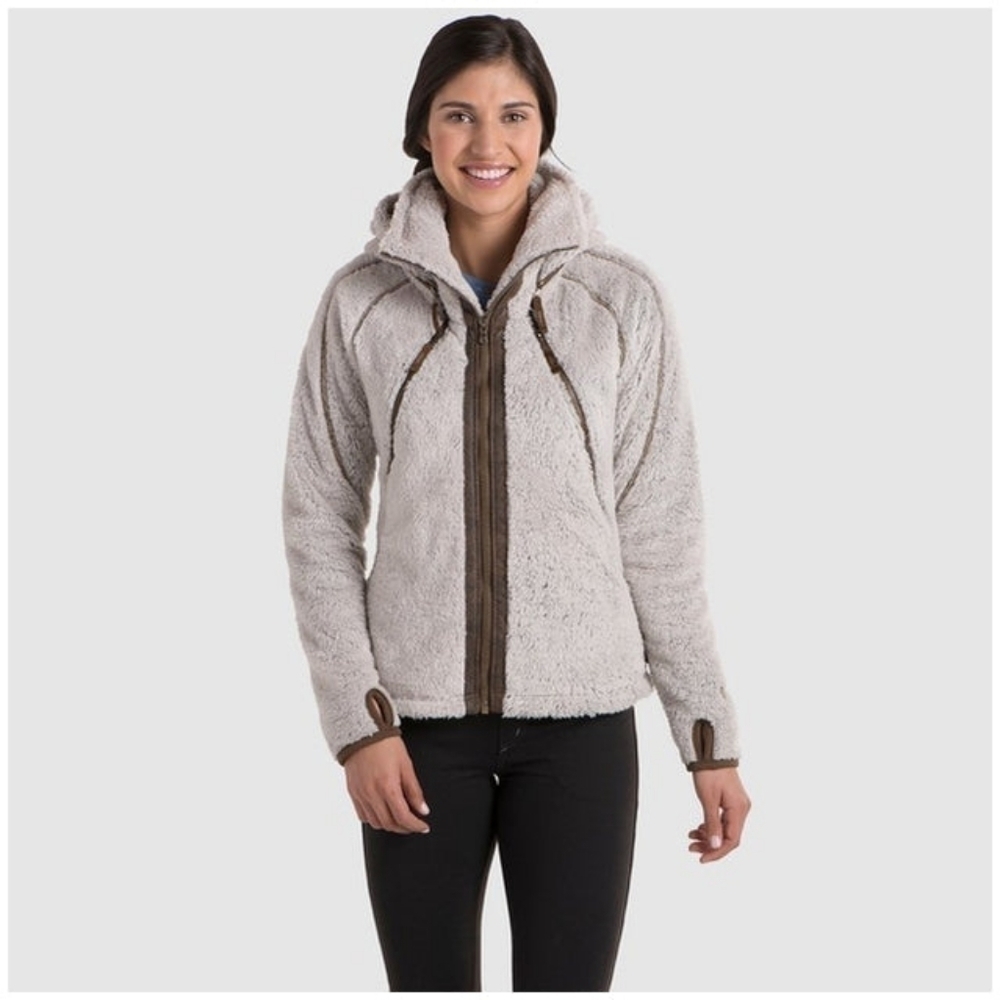 KUHL Women's full zip hooded thumb hole Flight Jacket sz M